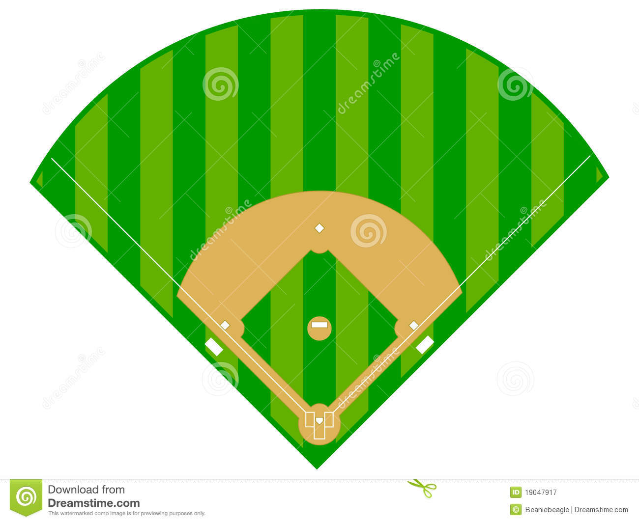 Detail Free Baseball Diamond Clipart Nomer 11