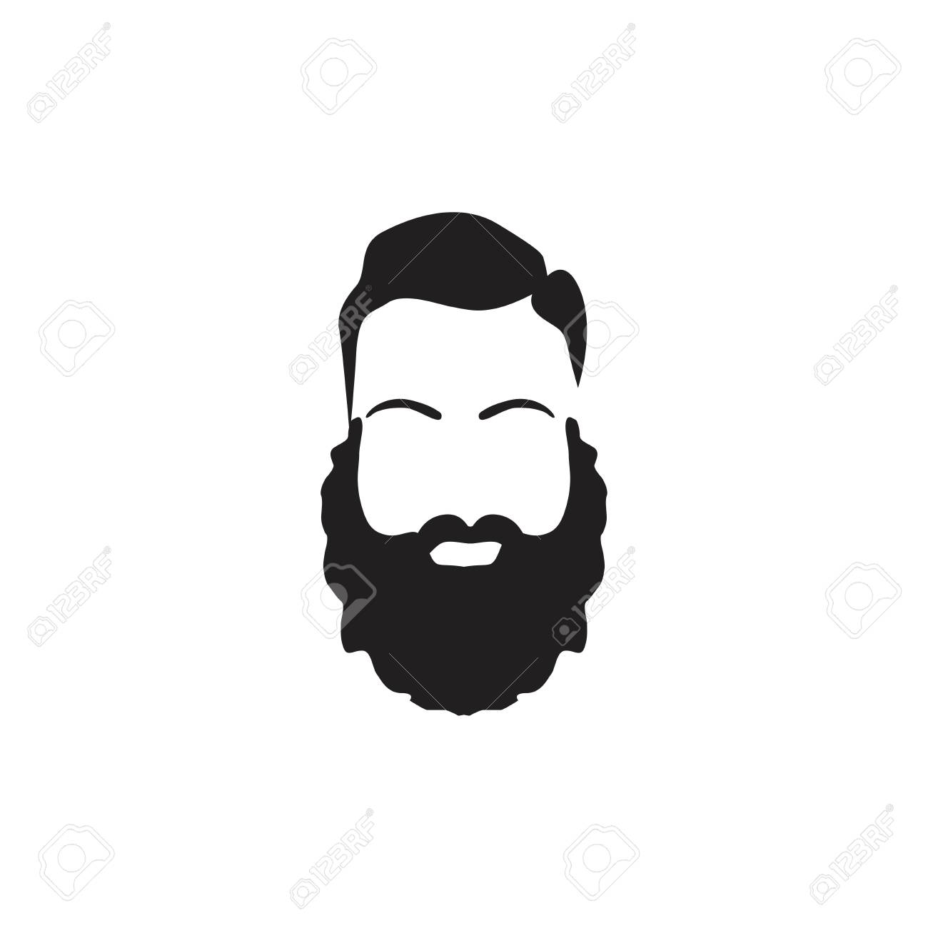 Detail Free Beard Vector Nomer 35