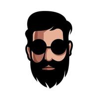 Detail Free Beard Vector Nomer 56
