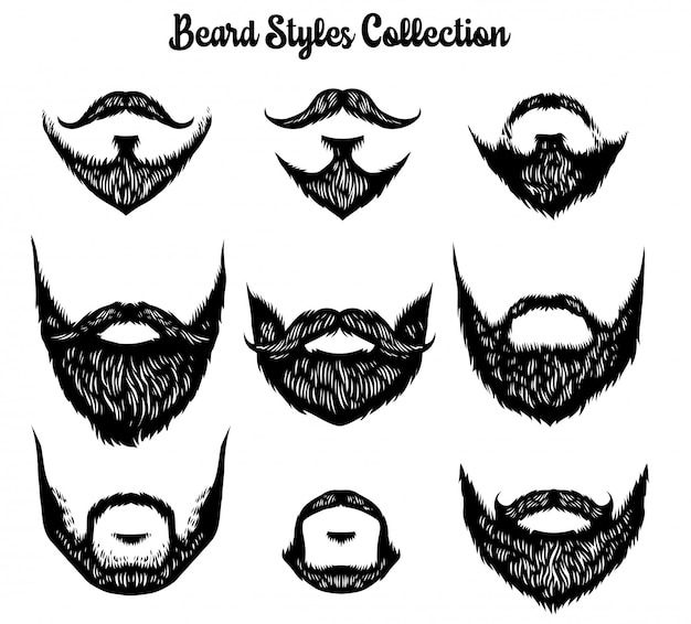 Detail Free Beard Vector Nomer 9