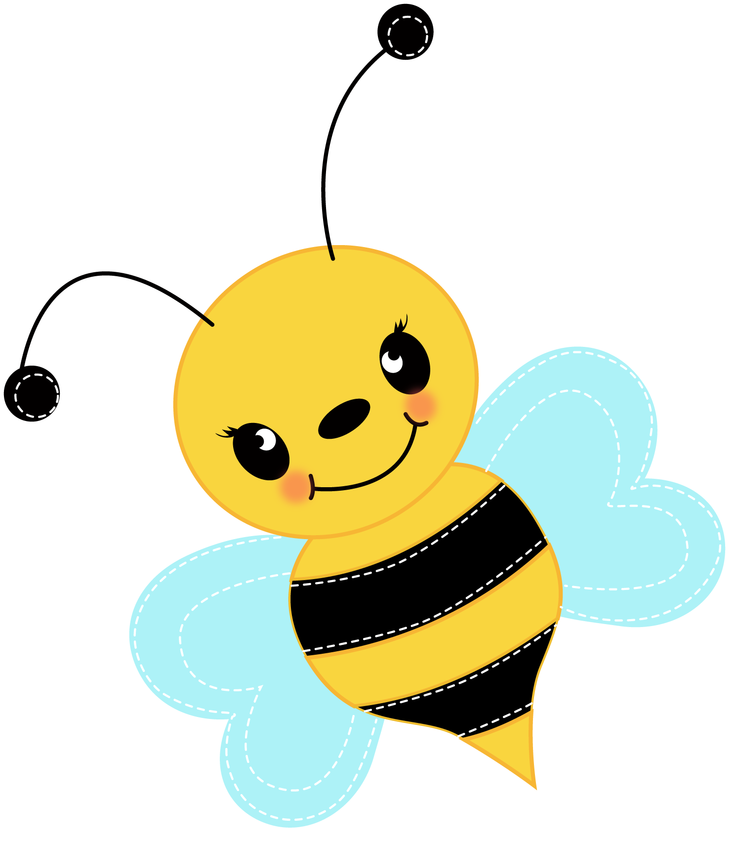 Detail Free Bee Images Clip Art Nomer 36