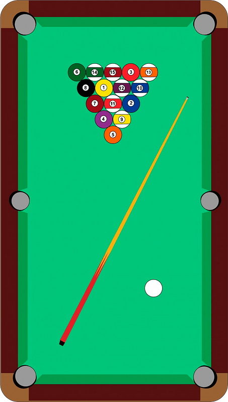 Detail Free Billiard Clipart Nomer 41