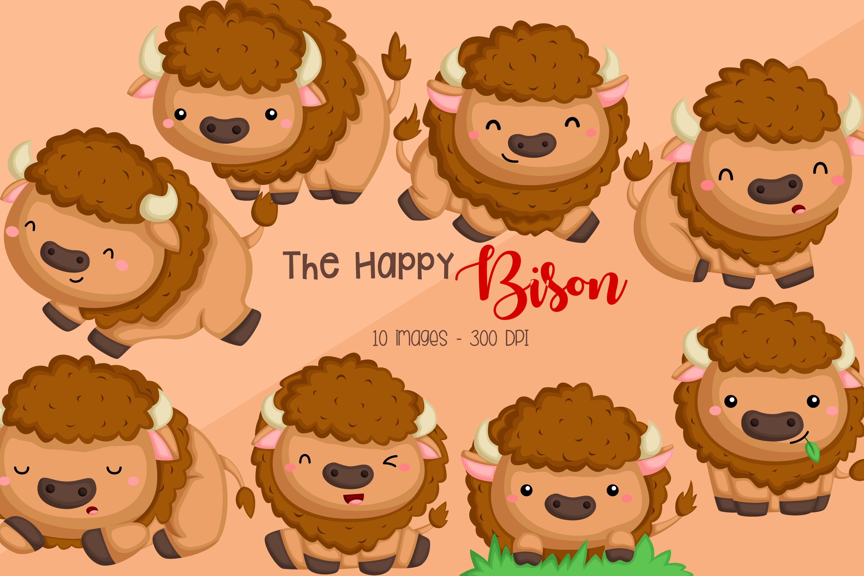 Detail Free Bison Clip Art Nomer 37