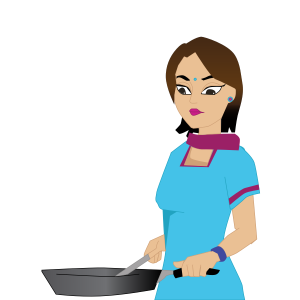 Detail Woman Cooking Illustration Nomer 17