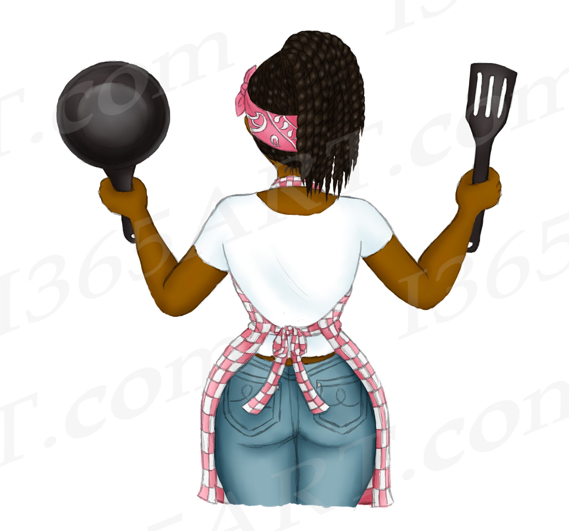 Detail Woman Cooking Illustration Nomer 3