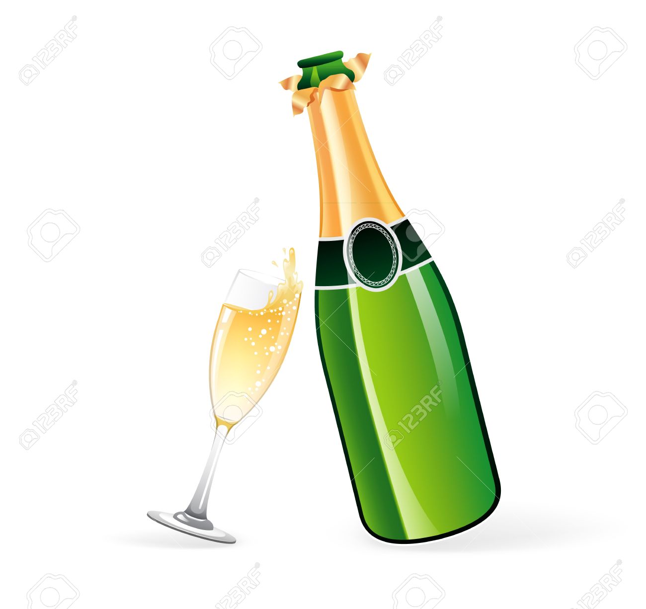 Detail Free Champagne Clipart Nomer 23