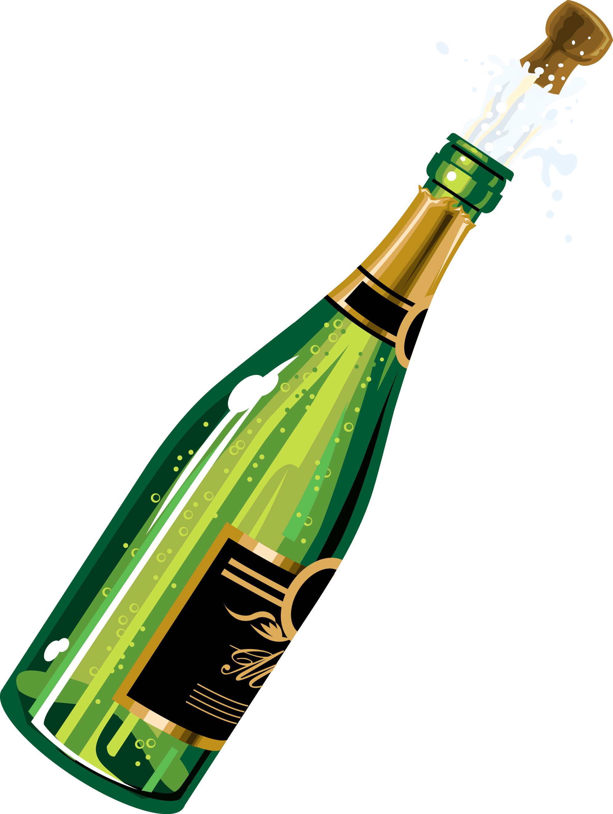 Detail Free Champagne Clipart Nomer 31