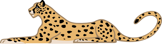 Detail Free Cheetah Clip Art Nomer 11