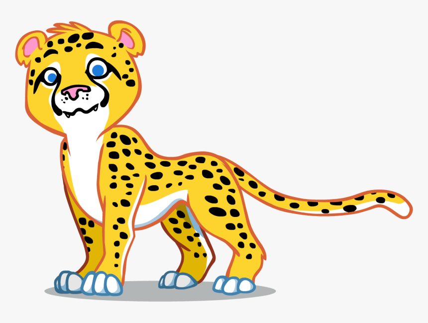 Detail Free Cheetah Clip Art Nomer 17