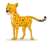 Detail Free Cheetah Clip Art Nomer 19