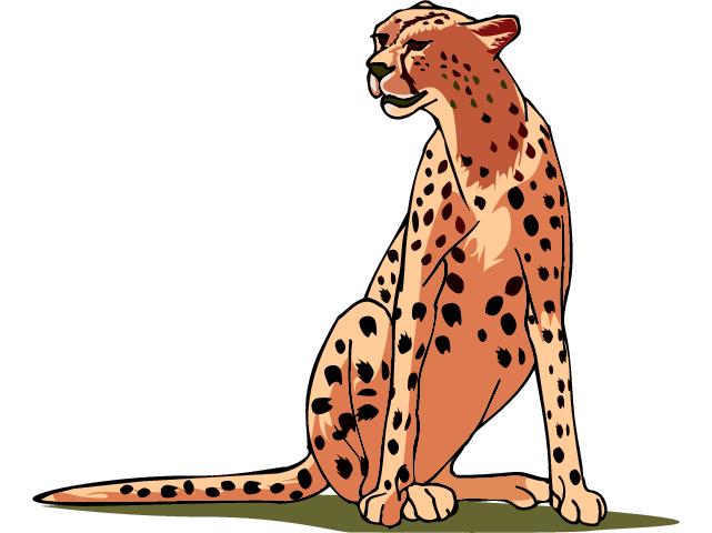 Detail Free Cheetah Clip Art Nomer 24