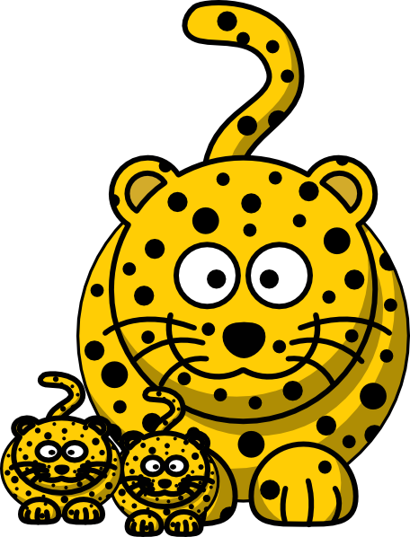 Detail Free Cheetah Clip Art Nomer 30
