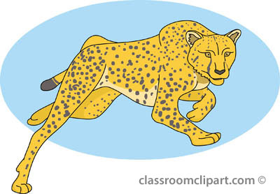 Detail Free Cheetah Clip Art Nomer 32