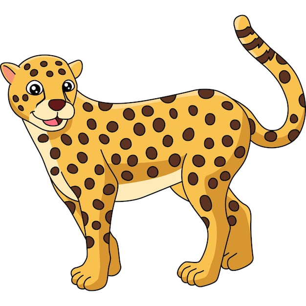 Detail Free Cheetah Clip Art Nomer 35