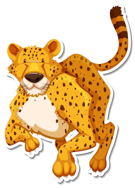 Detail Free Cheetah Clip Art Nomer 42