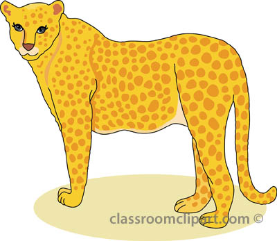 Detail Free Cheetah Clip Art Nomer 5