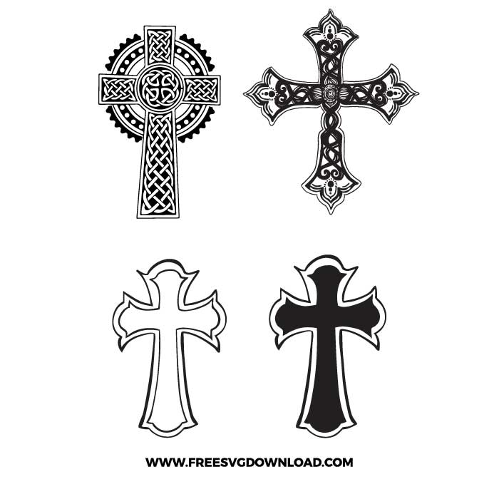 Detail Free Christian Cross Nomer 5