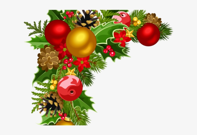 Detail Free Christmas Garland Clip Art Nomer 18