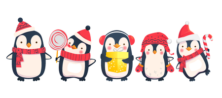 Detail Free Christmas Penguin Clipart Nomer 21