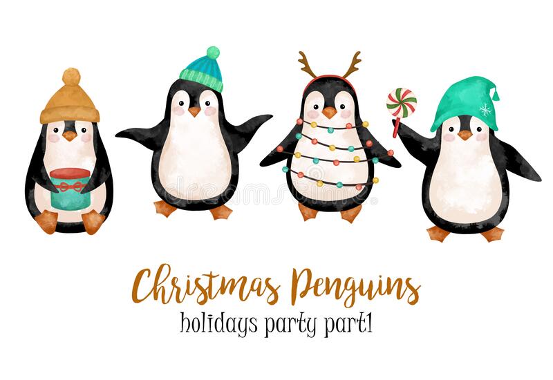 Detail Free Christmas Penguin Clipart Nomer 22