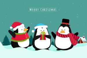 Detail Free Christmas Penguin Clipart Nomer 48