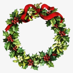 Detail Free Christmas Wreath Clip Art Nomer 12