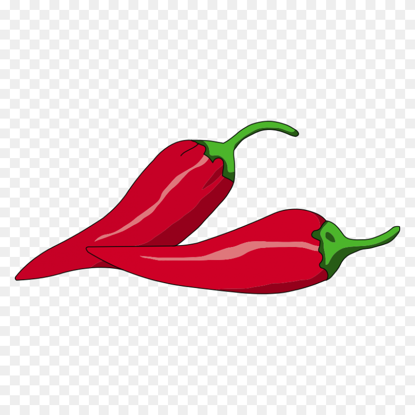 Detail Free Clip Art Chili Pepper Nomer 12