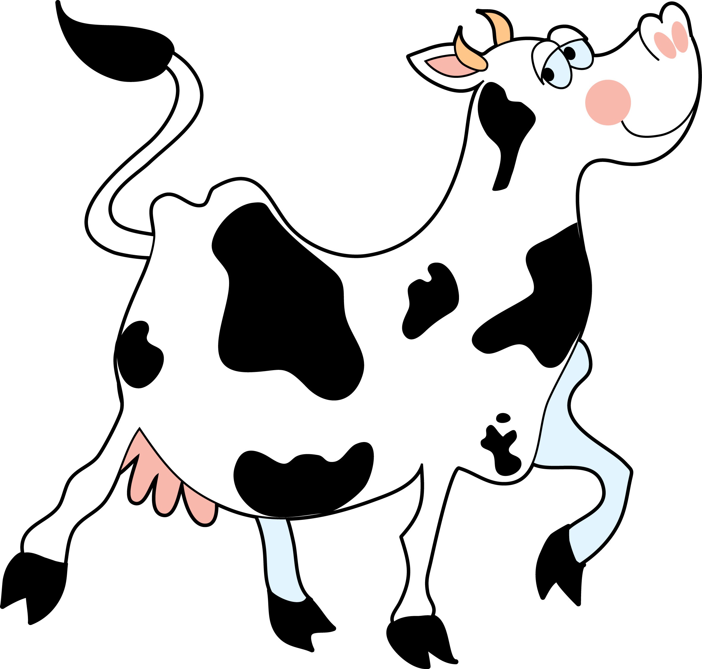 Detail Free Clip Art Cow Nomer 11