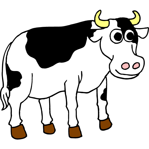 Detail Free Clip Art Cow Nomer 19