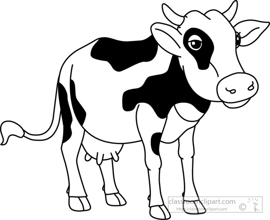 Detail Free Clip Art Cow Nomer 27