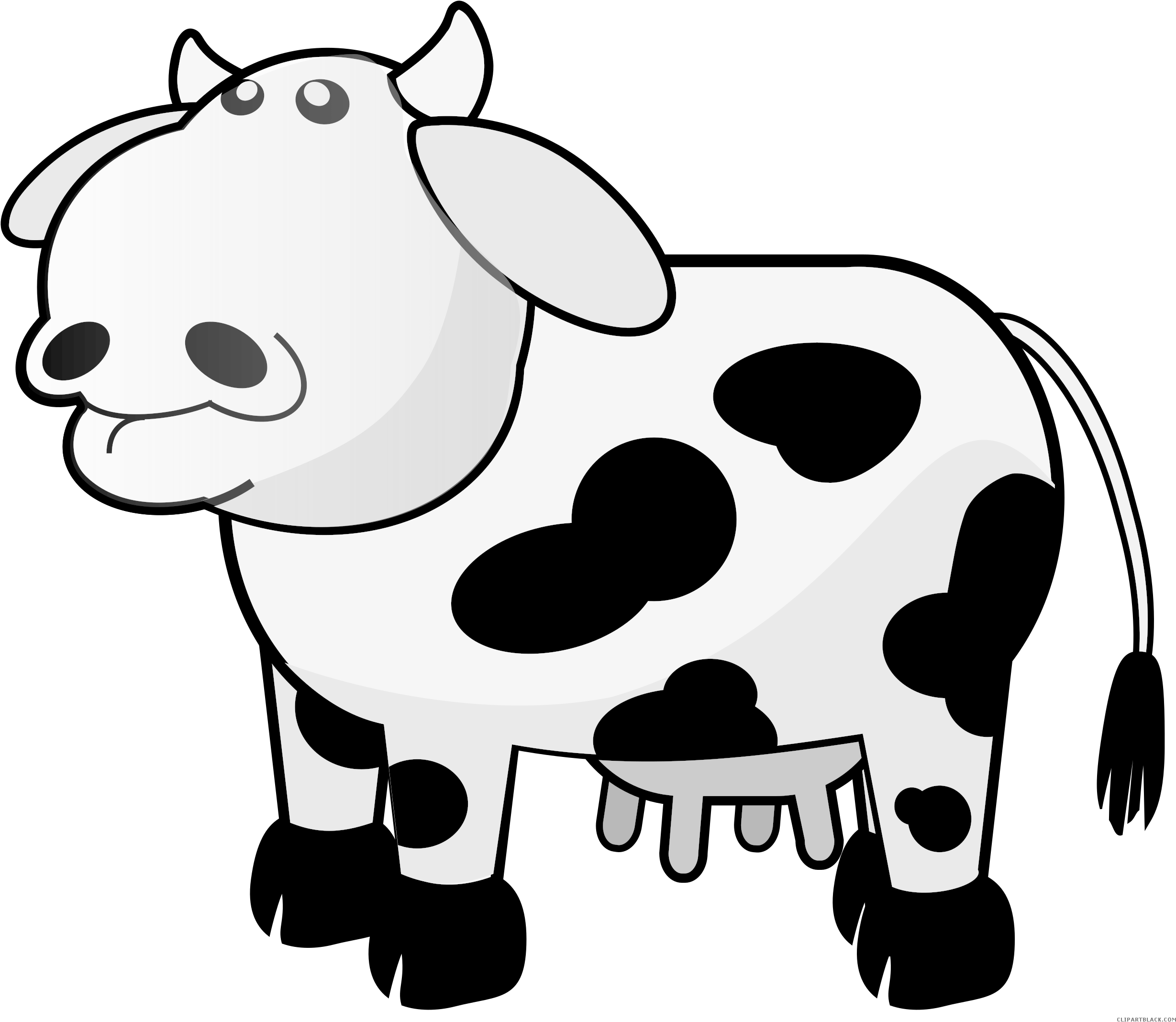 Detail Free Clip Art Cow Nomer 30