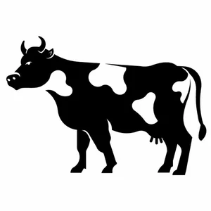 Detail Free Clip Art Cow Nomer 33