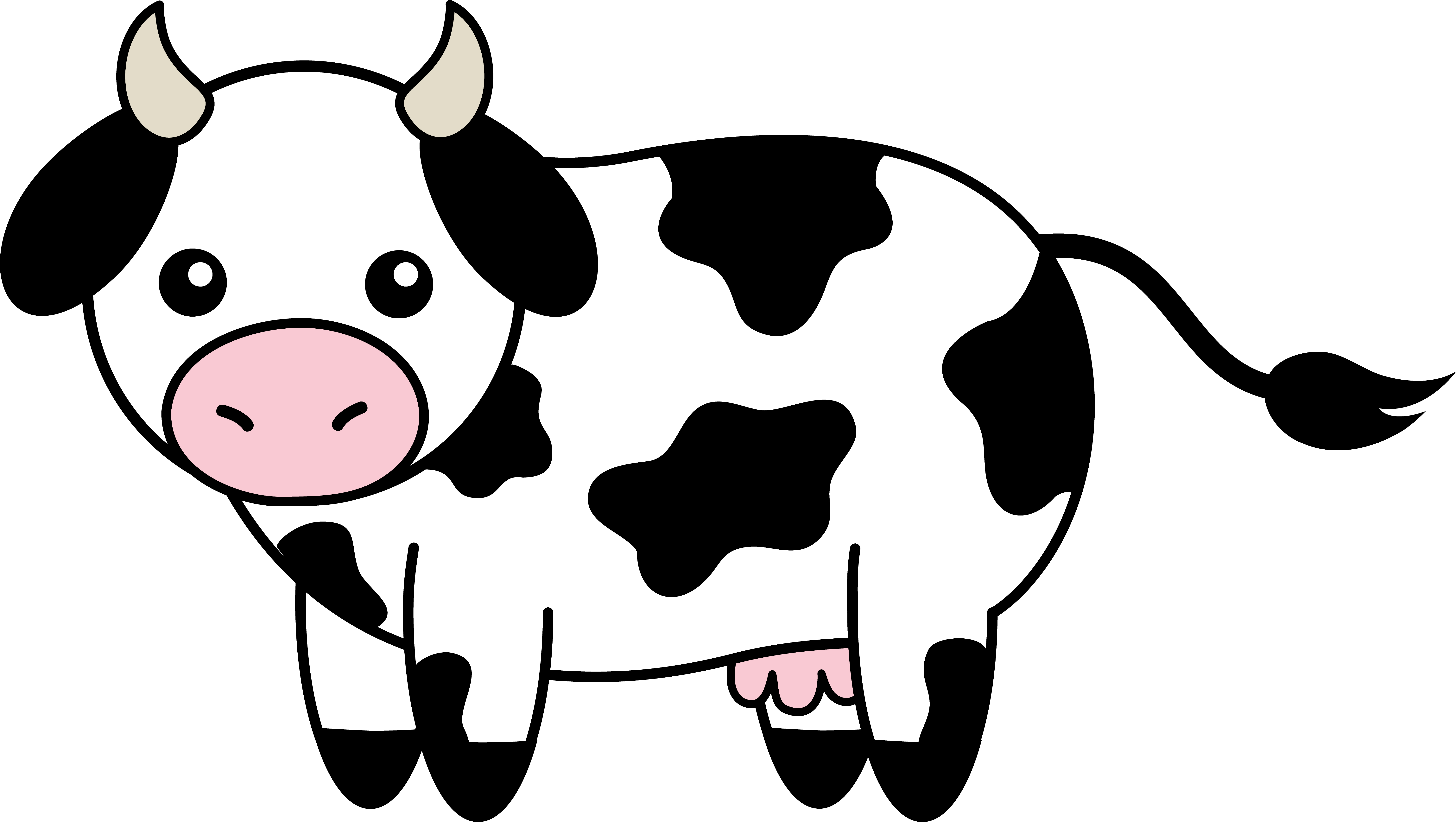 Detail Free Clip Art Cow Nomer 2