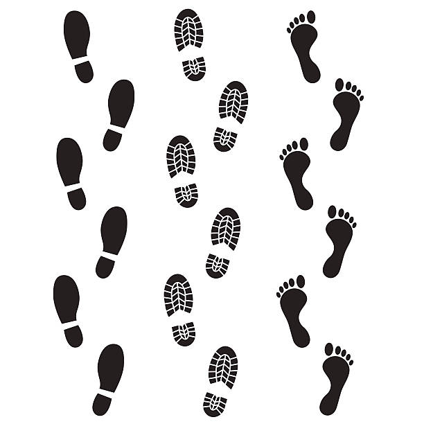 Detail Free Clip Art Footprints Nomer 15