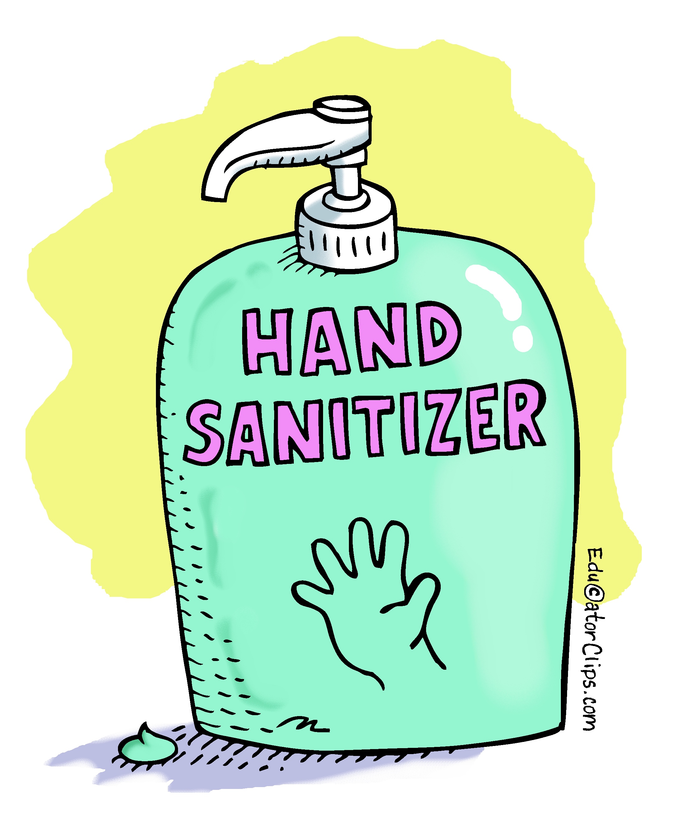 Detail Free Clip Art Hand Sanitizer Nomer 2