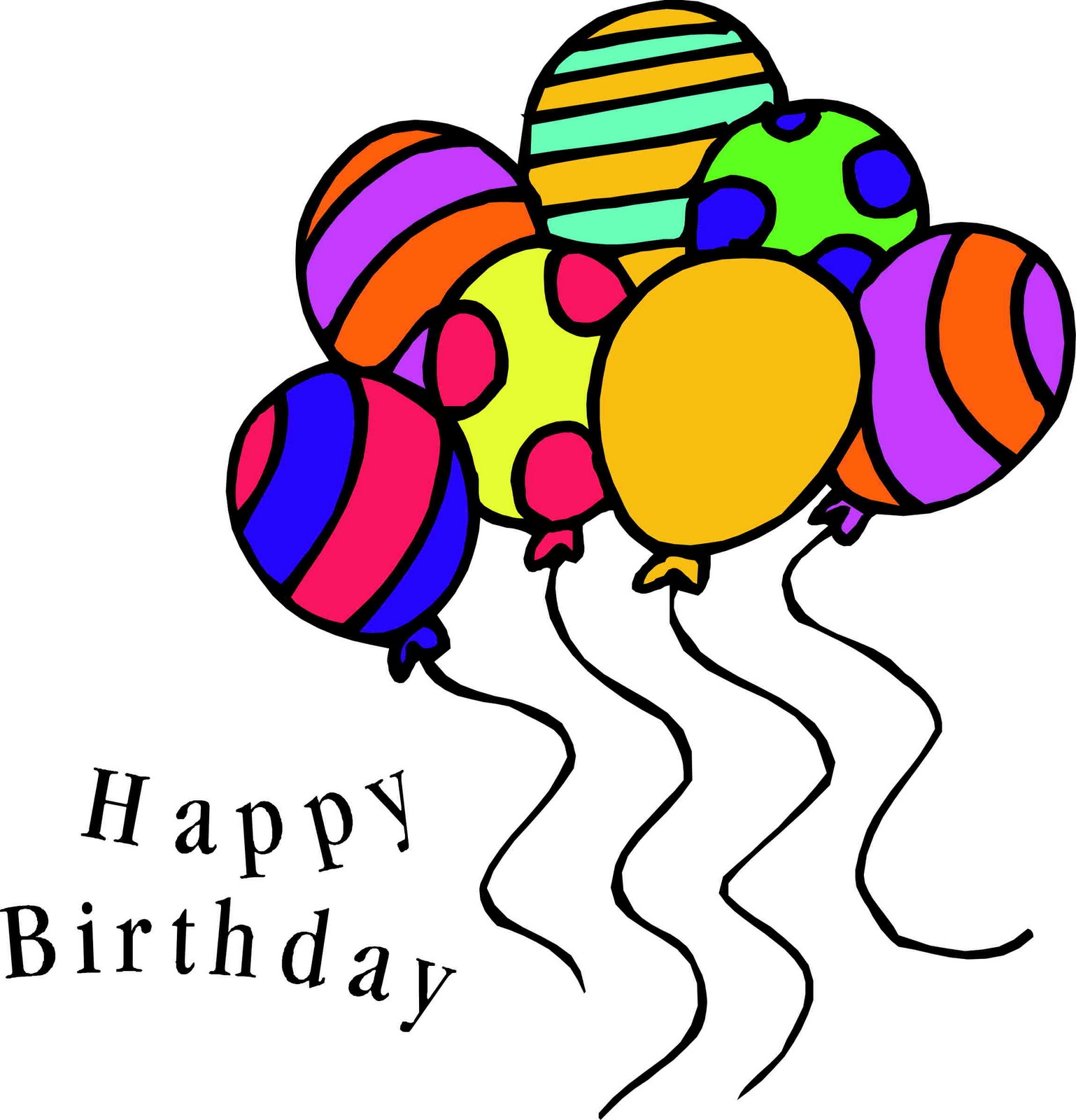 Detail Free Clip Art Happy Birthday Nomer 2