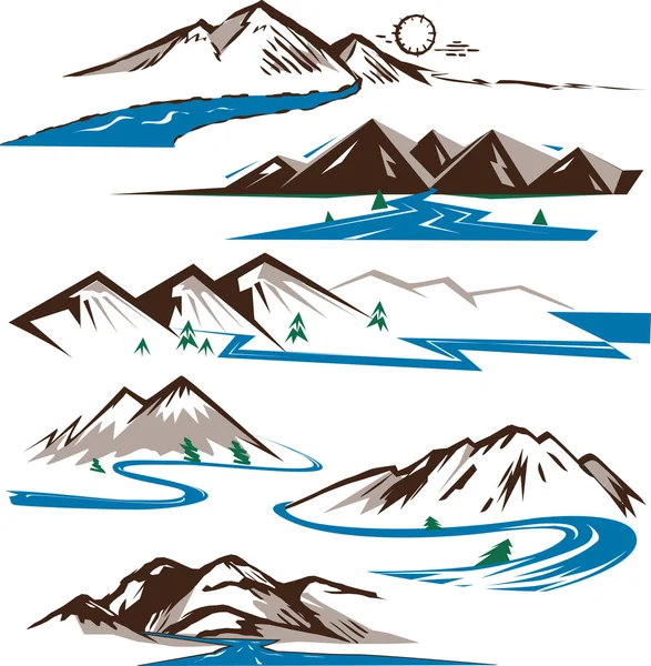 Detail Free Clip Art Mountains Nomer 23