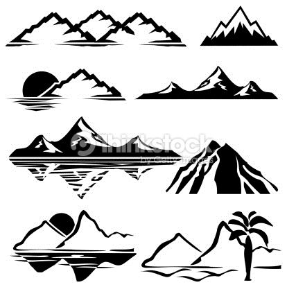 Detail Free Clip Art Mountains Nomer 42