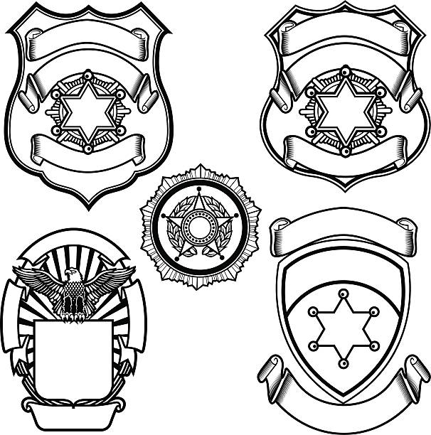 Detail Free Clip Art Police Badge Nomer 22