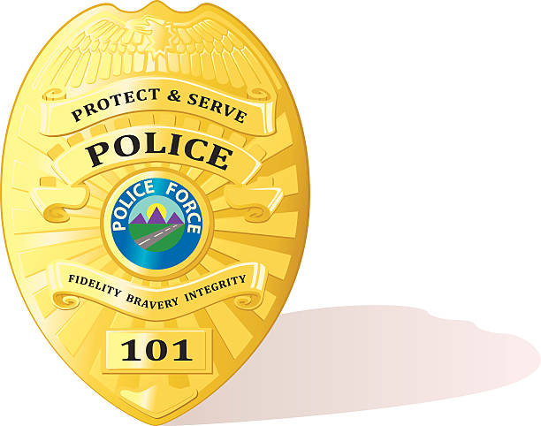 Detail Free Clip Art Police Badge Nomer 36