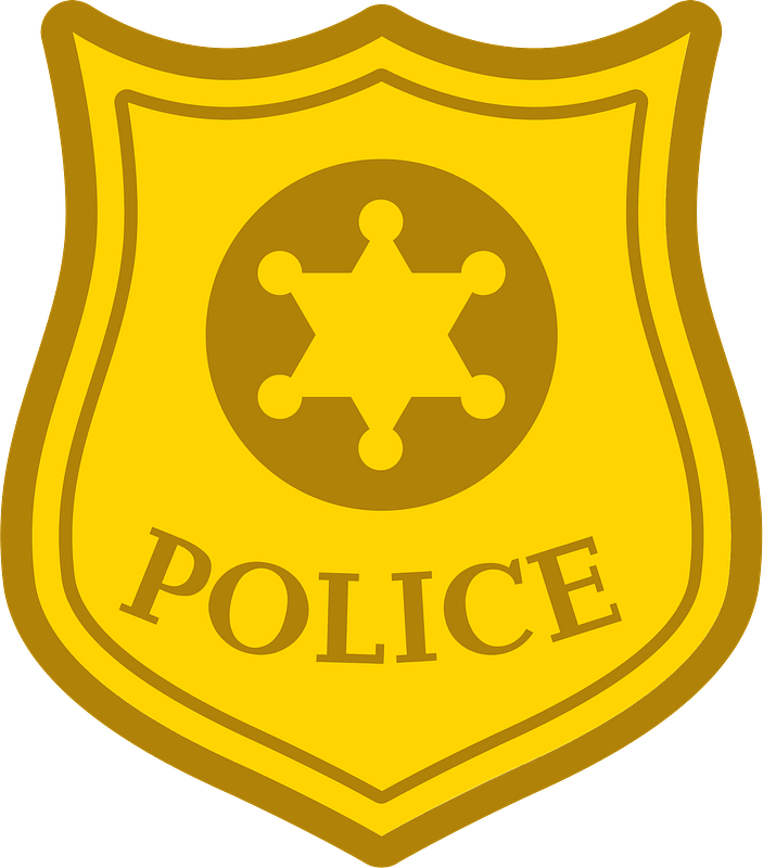 Detail Free Clip Art Police Badge Nomer 50