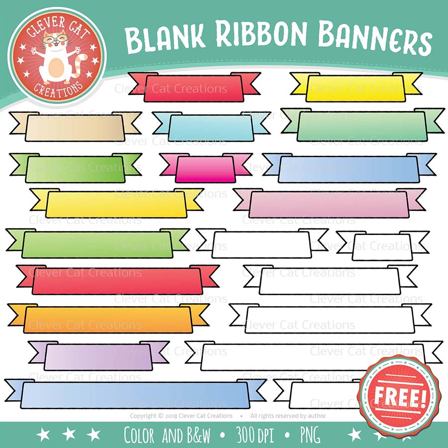 Detail Free Clip Art Ribbon Banner Nomer 31