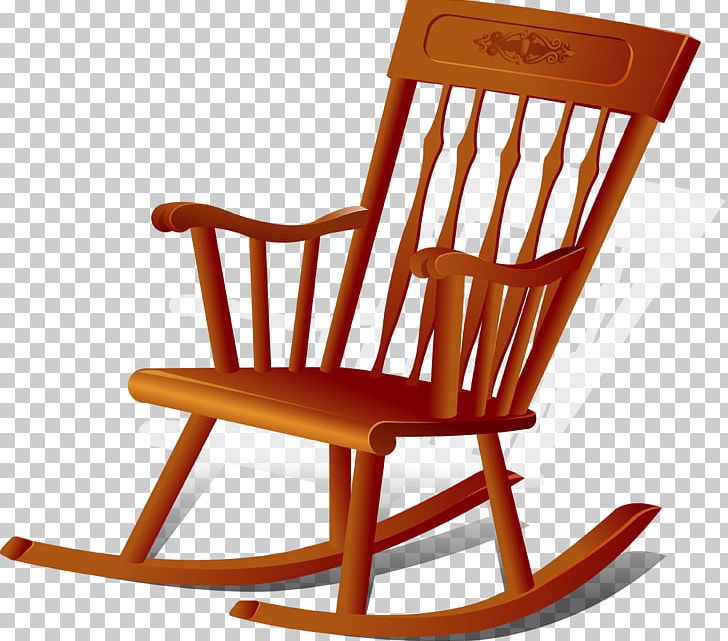 Detail Free Clip Art Rocking Chair Nomer 7