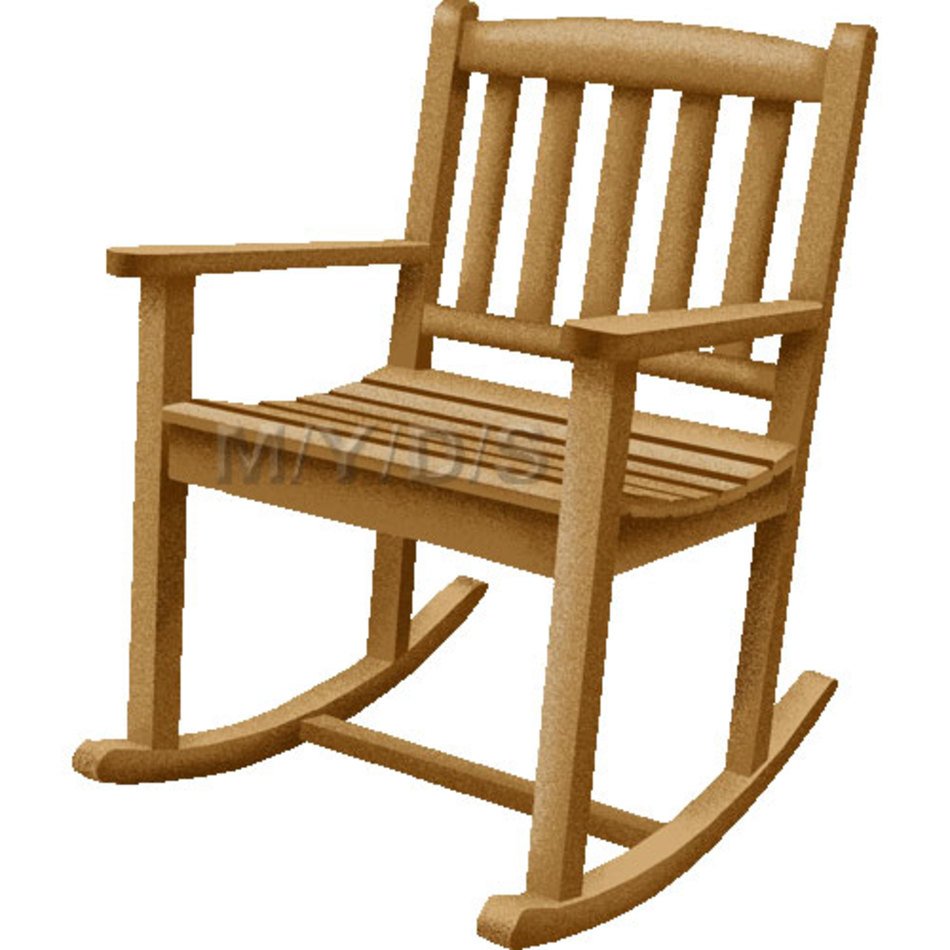 Detail Free Clip Art Rocking Chair Nomer 17