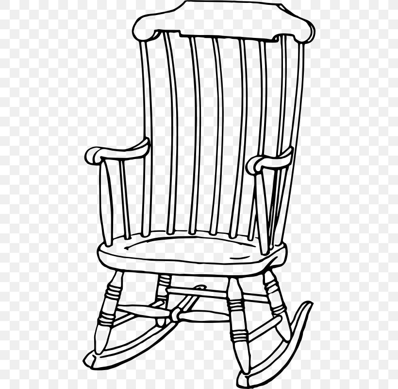 Detail Free Clip Art Rocking Chair Nomer 32