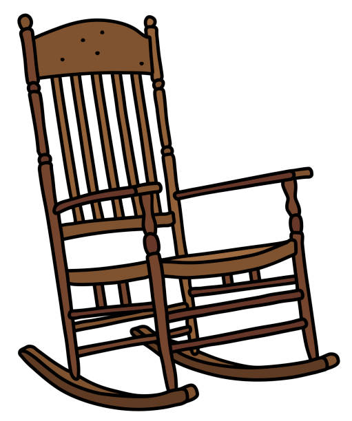 Detail Free Clip Art Rocking Chair Nomer 4