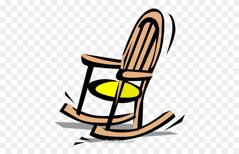 Detail Free Clip Art Rocking Chair Nomer 6