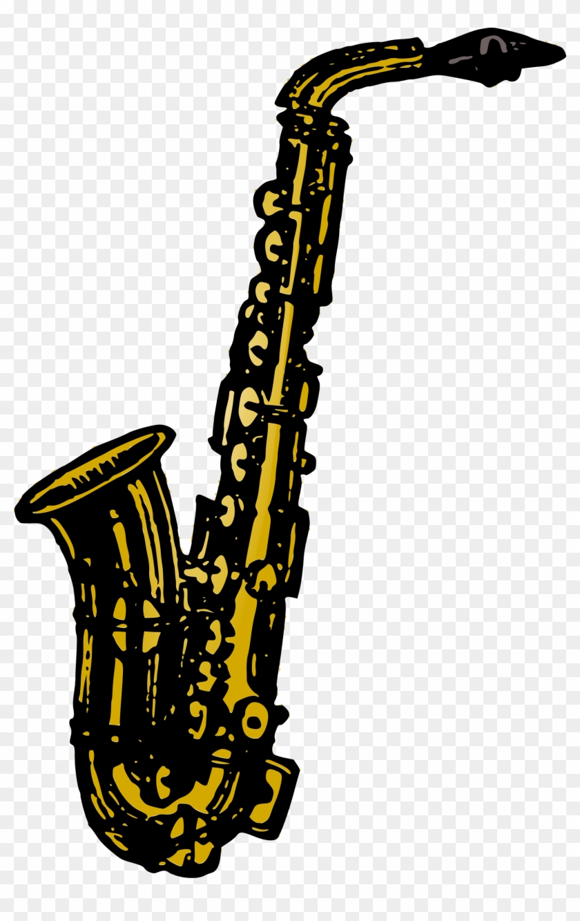 Detail Free Clip Art Saxophone Nomer 15