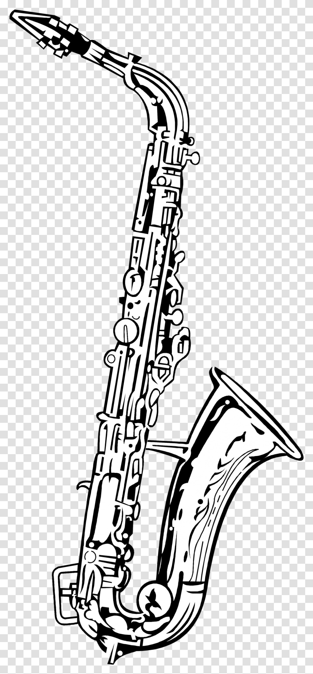 Detail Free Clip Art Saxophone Nomer 16