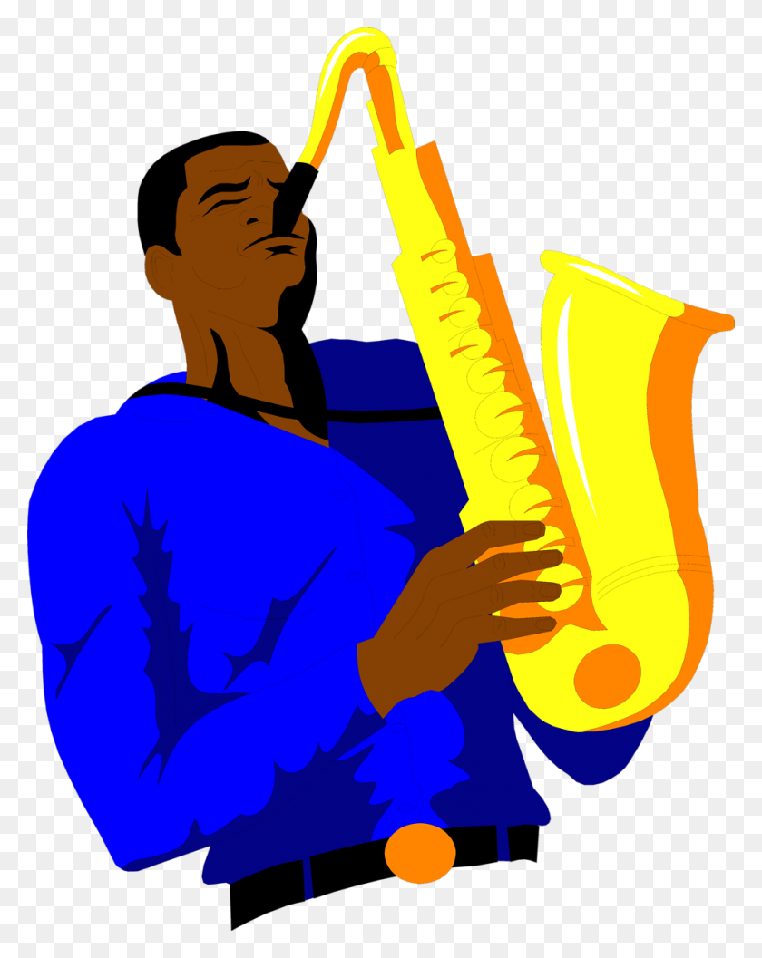 Detail Free Clip Art Saxophone Nomer 27